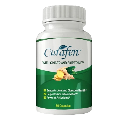 Curafen 1-month supply bottle - curcumin supplement capsules