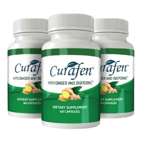 Curafen 3-month supply bottles - joint and muscle pain relief